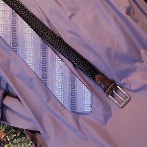Van Husen, wrinkle free, Men's 16 1/2, 34/34, Large,Purple Dress Shirt
